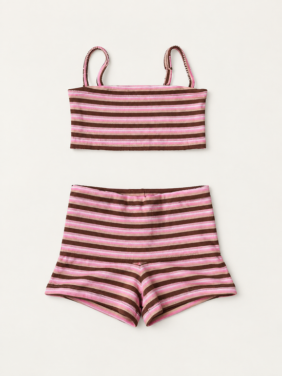 SWEET STRiPES LOLA | Women’s Striped Knit Two-Piece Set